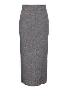 Eleganter gerippter Langrock mit seitlichen Streifen