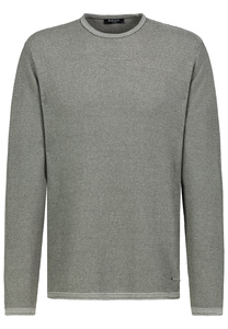 Eleganter langrmeliger Pullover mit feinem Strickmuster