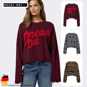 Strickpullover mit weitem Schnitt und Muster