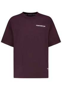 Oversized T-Shirt mit Downtown Club Logo Slogan