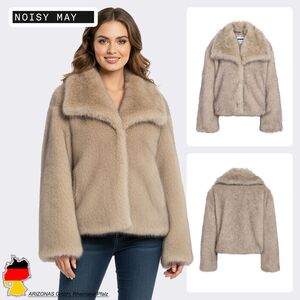 Stylische Kunstfell Jacke f�r die �bergangszeit