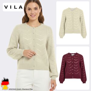 Gestrickte Cardigan mit Zopfmuster und Zierkn�pfen