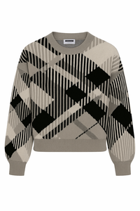 Pullover im Oversize-Look mit Rundhalsausschnitt