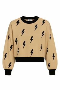 Pullover im Oversize-Look mit Rundhalsausschnitt