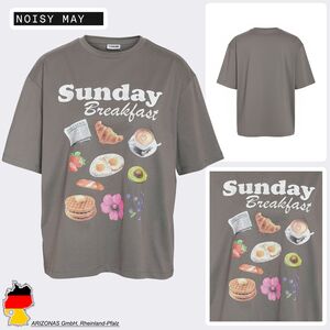 T-Shirt mit Fr�hst�cks-Print Sunday Breakfast