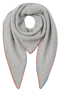 Schal Dreiecksform mit bunter Zierkante Rainbow