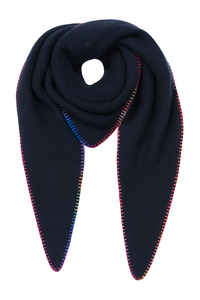 Schal Dreiecksform mit bunter Zierkante Rainbow