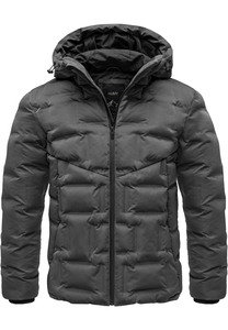 Winterjacke mit Kapuze Warm Gef�ttert Steppmuster