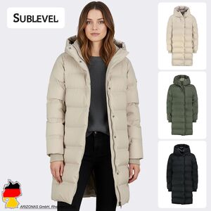 Steppmantel mit Kapuze