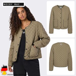 Leichte Steppjacke kariert mit Druckkn�pfen