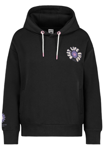 Trendiger Hoodie mit Blumenmotiv und lustigem Grafikdesign