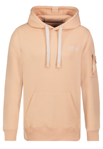 Hoodie mit Rei�verschlusstasche Sweat mit Logo-Stickerei