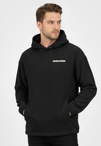 Sweat Hoodie mit Print Kapuze Gummizug