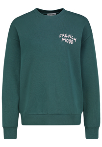 Sweatshirt mit modernen Prints Dropped Shoulder 