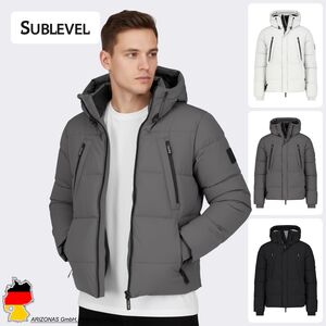 Winterjacke warme Steppoptik mit Kapuze