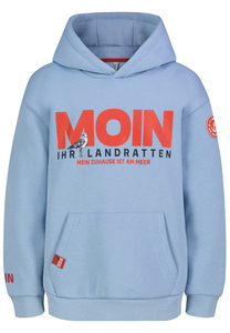 Hoodie mit Print und Kapuze �rmeldetail