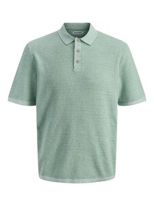 Knit Polo-Shirt mit Knopfleiste und Kurzarm