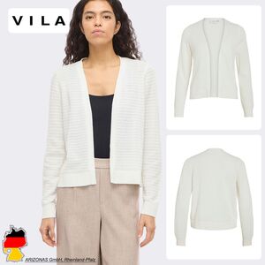 Strick-Cardigan mit elastischen gerippten B�ndchen Langarm