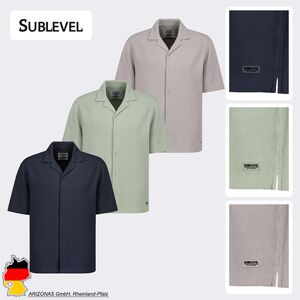 Bequemes Kurzarmshirt Reverskragen Knopfleiste Modisch