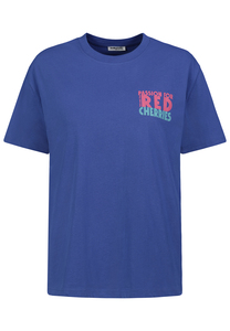 Bequemes Shirt Rundhalsausschnitt Kurzarm Bedruckt