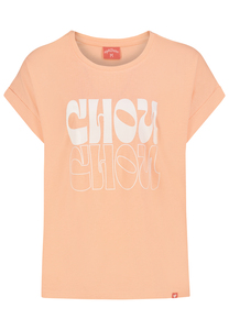 Kurzarmshirt Rundhalsausschnitt Spruchdruck L�ssig