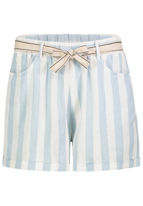 Stilvolle Stoffshorts Zierschleife Eingrifftaschen