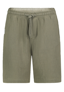 Casual Chinoshorts Elastischer Bund Kordelzug Einfarbig