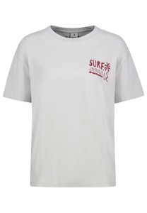 Kurzarmshirt Rundhalsausschnitt Spruchdruck L�ssig