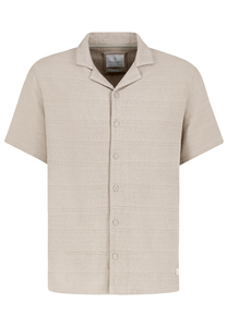 Bequemes Kurzarmshirt V-Ausschnitt Unifarben Casual