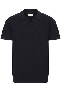 Kurzarm Pullover V-Ausschnitt Haifischkragen Poloshirt Basic
