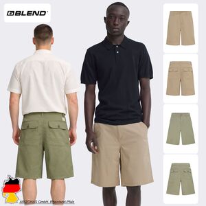 Weite Chinoshorts Rei�verschluss Cargotaschen Einfarbig