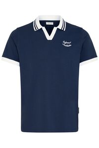 Modernes Poloshirt Polokragen V-Ausschnitt Einfarbig