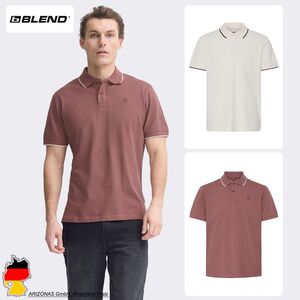 Kurzarm Poloshirt Knopfverschluss Rundhals Sticklogo