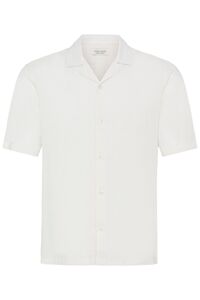 Bequemes Kurzarmshirt Knopfleiste Einfarbig V-Ausschnitt