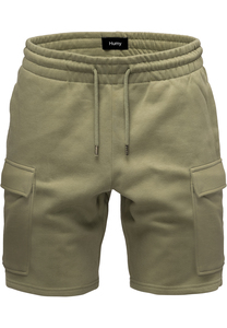 Sweat Bermuda Shorts mit elastischem Bund und Cargotaschen