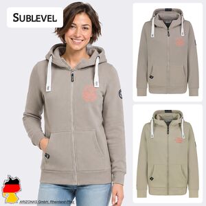 Kapuzenpullover Rei�verschluss Stickerei Eingrifftaschen