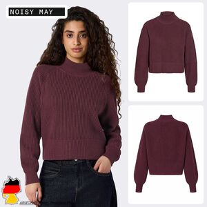 Klassischer Pullover Stehkragen Langarm Unifarben