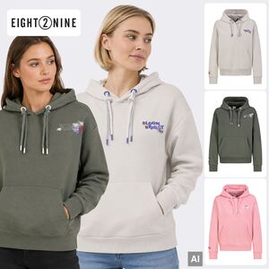 Moderner Kapuzenpullover Blumenmuster K�ngurutasche