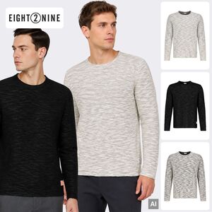 Klassischer Strickpullover Rundhalsausschnitt Langarm