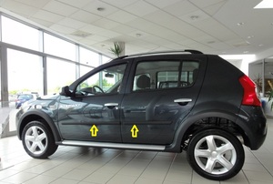 Seitenleisten-Satz f�r Dacia Sandero/Stepway I Bj. 2008-2012