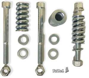 TeZet F�cherkr�mmer Montageteile / Spannfedersatz / Federn & Schrauben, 3er Set