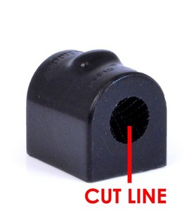 Powerflex-Buchse Black Series f�r Ford Fiesta Mk6 inkl.ST&Fusion (2002-2008) Stabilisator vorne 19mm