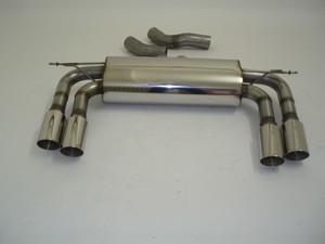 Friedrich Motorsport 3 Zoll (76mm) Duplex-Sportendschalld�mpfer f�r BMW X6 M, 4.4l V8 Bi-Turbo 408kW