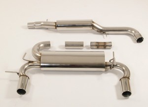 Friedrich Motorsport 3 Zoll (76mm) Duplexanlage f�r VW Golf IV, 2.3l V5 110/125kW / 2.8l V6 150kW