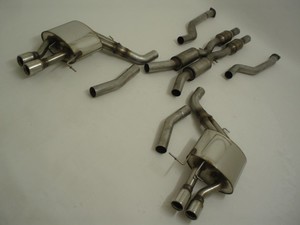 Friedrich Motorsport 70mm Duplex-Anlage mit 200 Zellen Sport-Kats. f�r BMW E60 M5, 5.0 V10 373kW