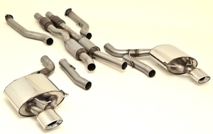 Friedrich Motorsport 70mm Duplex-Anlage mit 200 Zellen Sport-Kats. f�r BMW E63, 645Ci 245kW / 650i 270kW