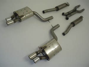 Friedrich Motorsport 70mm Duplexanlage f�r Audi A4 B7 (8EC/8ED/8H) Quattro S4, 4.2l V8 253kW