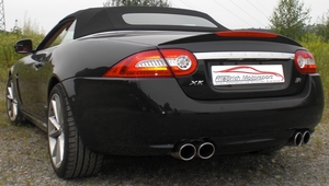 Friedrich Motorsport 70mm Duplexanlage f�r Jaguar XKR Cabrio, 5.0l V8 375kW