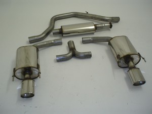 Friedrich Motorsport 70mm Duplexanlage f�r Opel Insignia, 1.6l Turbo 132kW / 2.0l 162kW