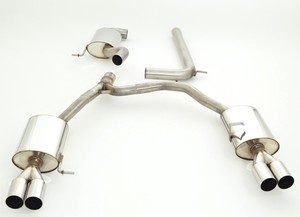 Friedrich Motorsport 70mm Duplexanlage f�r Skoda Octavia 1Z, 1.8l TSI 118kW / 2.0l TDI 103kW